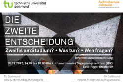 Dekoflyer Zweite Entscheidung Infoveranstaltung
